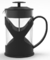 Macchine da caffè portatili Pressa da caffè in vetro borosilicato ad alta pressa francese in plastica nera