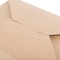 La scatola eliminabile di cottura di carta kraft elimina l'alimento del pasto del pranzo del contenitore