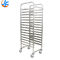 Forno di alluminio Tray Trolley di stoccaggio di RK Bakeware China-16/scaffale bollente acciaio inossidabile che cuoce Tray Rack Trolley
