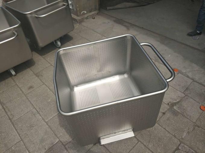 Jf Sheet Metal-Stainless Steel Meat Bins Trolleys for Transportation