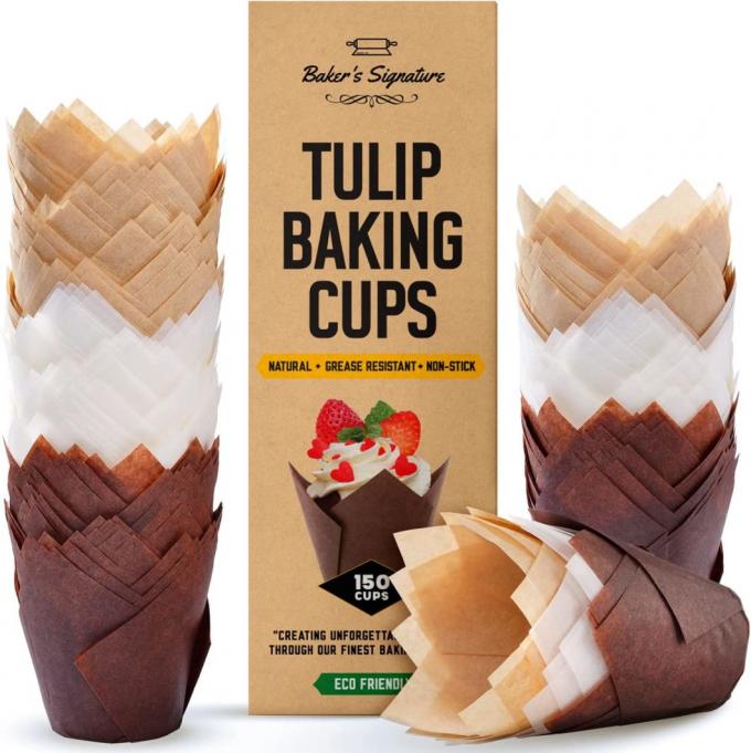 Fodere del bigné di Rk Bakeware Cina Tulip Baking Paper Cup Paper & fodera di carta del muffin