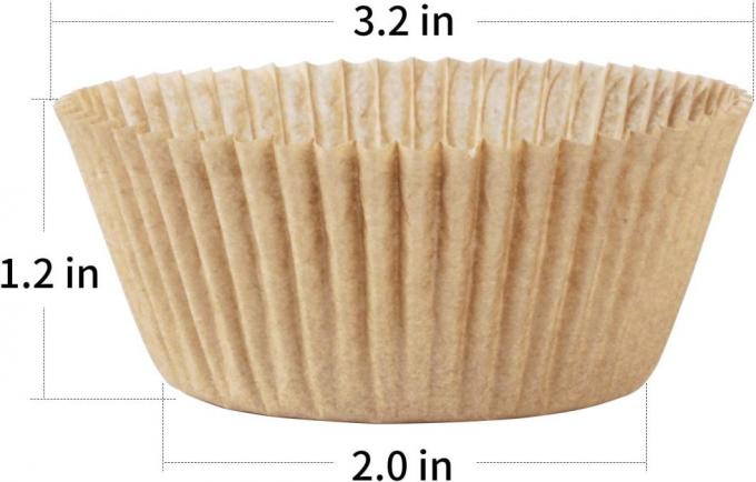 Fodera bollente di carta naturale del bigné della fodera del muffin della fodera della tazza di norma di Rk Bakeware Cina per la linea automatica