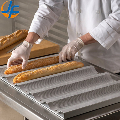 RK Bakeware China Foodservice NSF Teglia da forno per baguette in alluminio smaltato a 10 scomparti