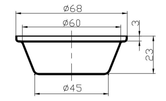 Rk Bakeware China Self Cutting Vassoio per pallet in latta per torte salate