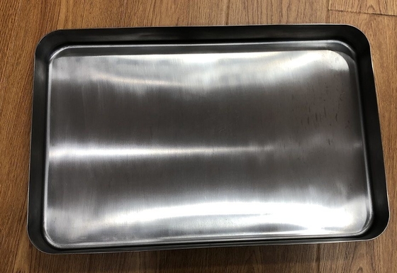 Rk Bakeware Vassoio rettangolare piatto in acciaio inossidabile 304 316 disegnato in Cina per cucina, laboratorio, padella dentale