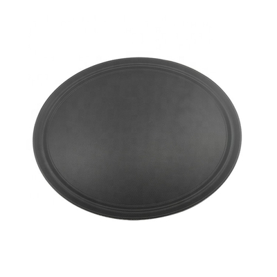 Vassoio in plastica ovale antiscivolo da 73,5 * 60 cm Vassoio in gomma per piatti in plastica riciclata di grandi dimensioni per bar