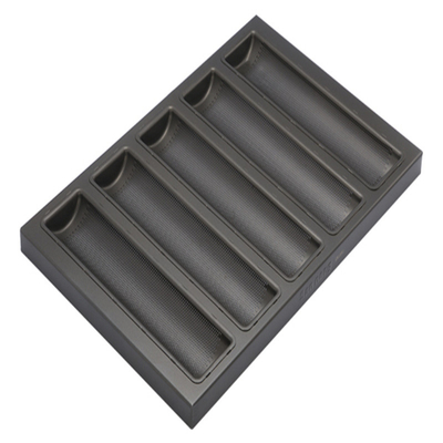 RK Bakeware China Foodservice NSF 1200X800 Linea di produzione Mecatherm Teglia per baguette in alluminio