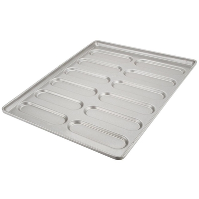 Rk Bakeware China- Smaltato 41058 Vassoio per hot dog in acciaio alluminato Hoagie Bun Pan