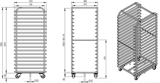 Rk Bakeware China-Flatpack Doppio Forno In Acciaio Inox