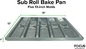 RK Bakeware China Foodservice NSF Commercial Bakeware 5 Count 3 Inch Sub Sandwich Roll Pan Teglia da forno