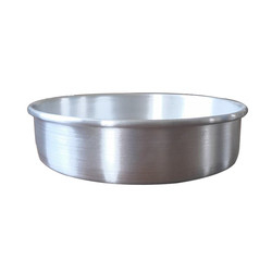 Piatto per torta con base fissa rotonda in alluminio da 9 * 3 pollici