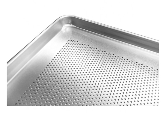 18 '' * 13 '' * 1 '' 1,2 mm Teglia da forno perforata inferiore per hamburger o hamburger o teglia per hot dog Teglia per pane in alluminio