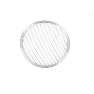 teglia per pizza a maglie rotonde da 17 pollici teglia per pizza forata teglia da forno teglia per pizza in alluminio