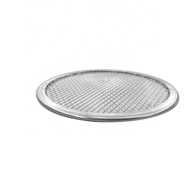 Vassoio per pizza a rete rotonda da 12 pollici teglia per pizza perforata schermo per pizza in alluminio