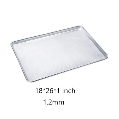 Vassoio in metallo perforato da 26 x 18 pollici da 1,2 mm Teglia da forno piatta perforata Vassoio in lamiera di alluminio perforato
