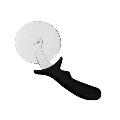Taglierina per pizza in acciaio inossidabile 430 da 10 cm con taglierina in plastica rotonda con manico in PP