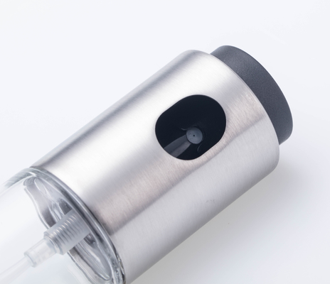 Attrezzo da cucina per barbecue in acciaio inossidabile Dispenser di olio ricaricabile Bottiglia di spruzzatore di olio di aceto in plastica di vetro