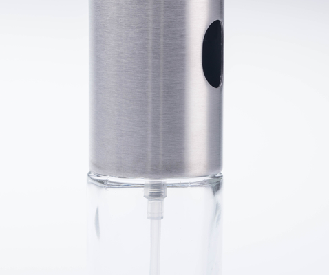 Attrezzo da cucina per barbecue in acciaio inossidabile Dispenser di olio ricaricabile Bottiglia di spruzzatore di olio di aceto in plastica di vetro
