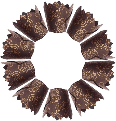 Involucro del bigné della fodera del muffin delle tazze di Tulip Paper Cupcake Liners Baking