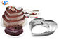 RK Bakeware China Foodservice NSF Stampo da forno per dolci a forma di cuore, anelli per dolci per mousse a forma di cuore in acciaio inossidabile