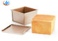 RK Bakeware China Foodservice NSF Antiaderente Mini Pullman Loaf Pan Square Totast Pane Pa
