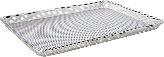 Vassoio per pizza in alluminio argento da 0,4 mm, sicuro e facile da pulire