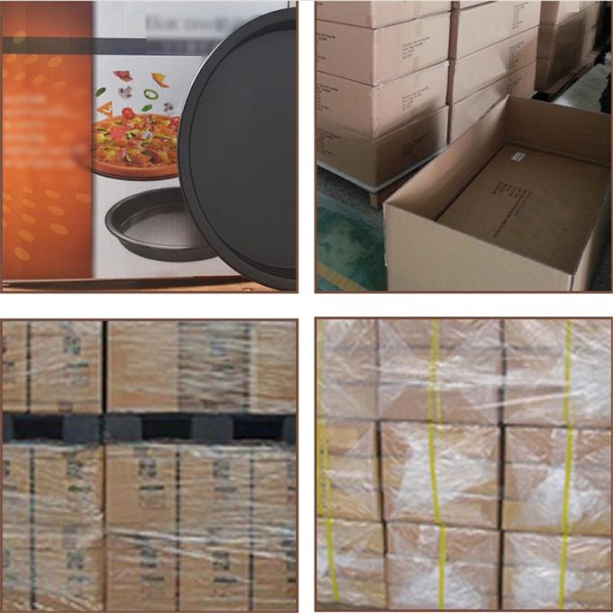 RK Bakeware China Foodservice NSF Teglie per pizza croccanti perforate in alluminio anodizzato duro per Pizza Hut 4