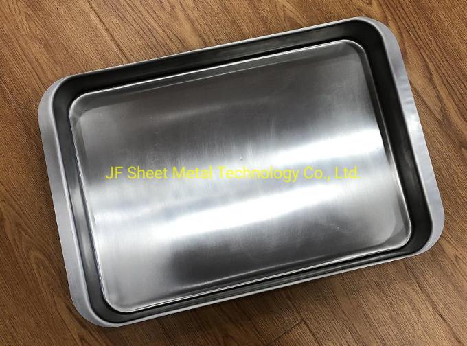 Rk Bakeware China-Deep Drawn 304 316 Stainless Steel Flat Rectangular Tray for Kitchen, Lab, Dental Pan
