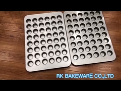 35 Cup 3.8 oz. Glazed Aluminized Steel Muffin / Cupcake Pan-17 7/8